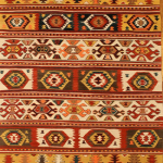 KN578 Kilim, Natural dyes, hand spun wool, Konya - Turkiye. 3'10'' x 6'