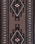 KN614 Southwest & Navajo (Turkish-Made) - 2'9'' x 12' Flat Weave